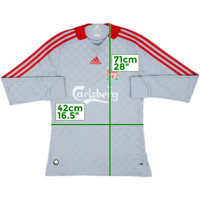 2008-09 Liverpool Away L/S Shirt - 5/10 - (S)