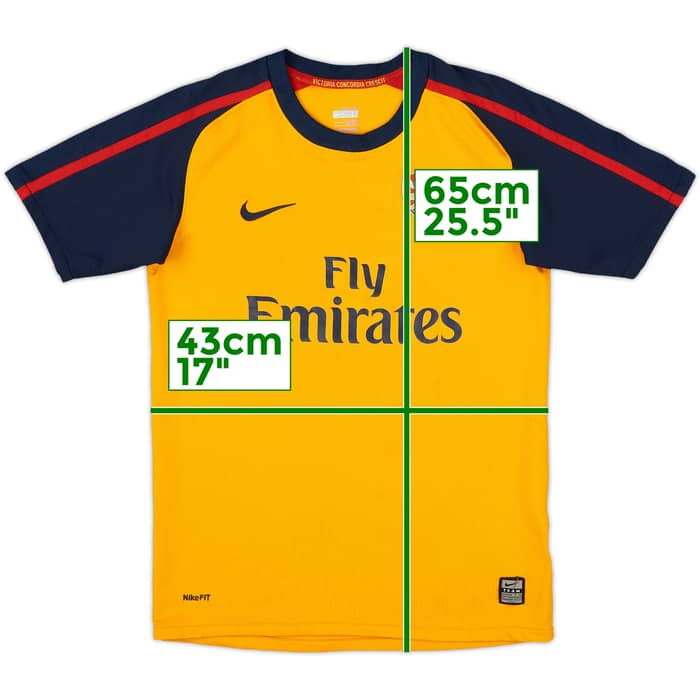 2008-09 Arsenal Away Shirt - 6/10 - (L.Boys)