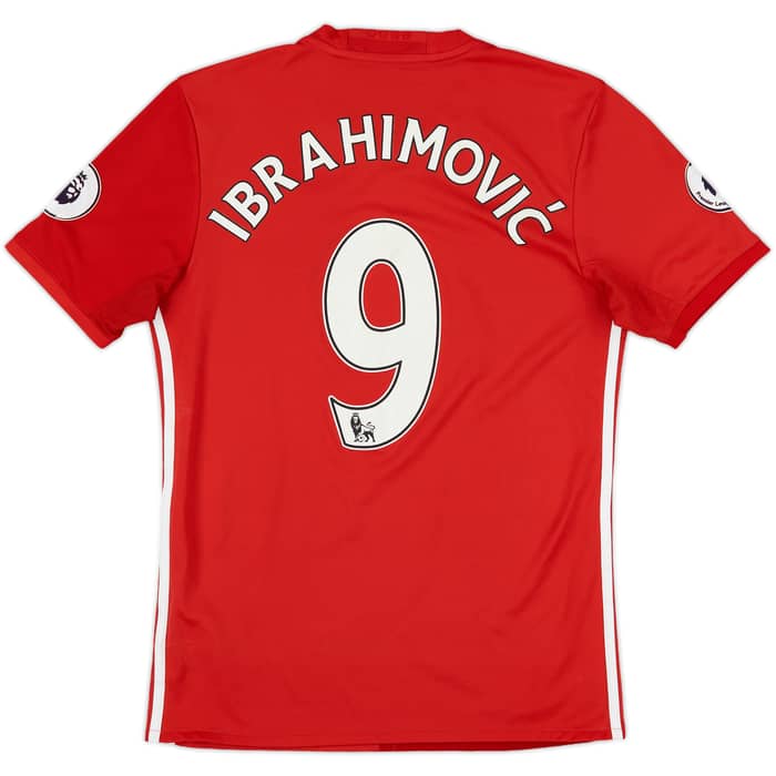 2016-17 Manchester United Home Shirt Ibrahimovic #9 - 6/10 - (S)