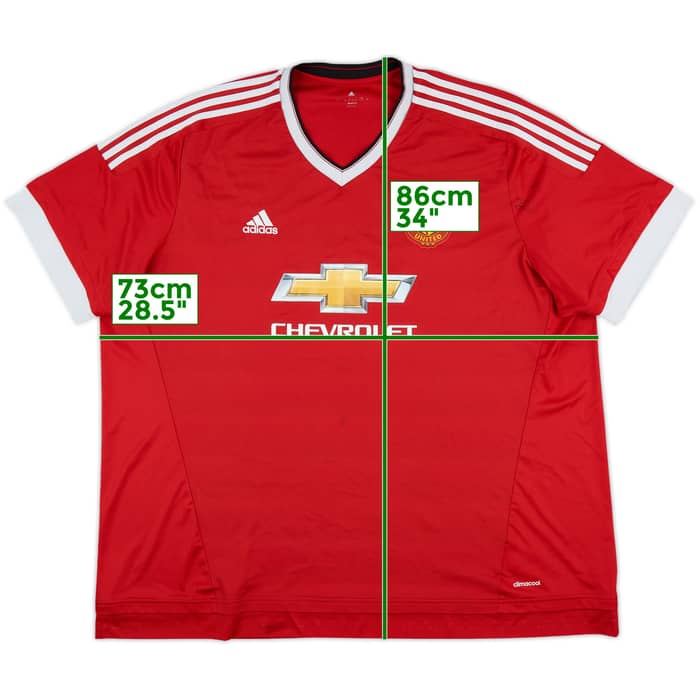 2015-16 Manchester United Home Shirt - 5/10 - (5XL)