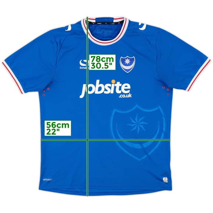 2017-18 Portsmouth Home Shirt - 7/10 - (XL)