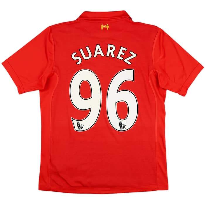 2012-13 Liverpool Home Shirt Suarez #96 - 7/10 - (M)