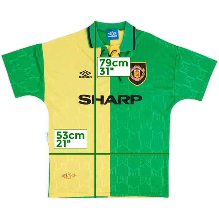 1992-94 Manchester United Third Shirt (Bruce) #4 - 6/10 - (L)