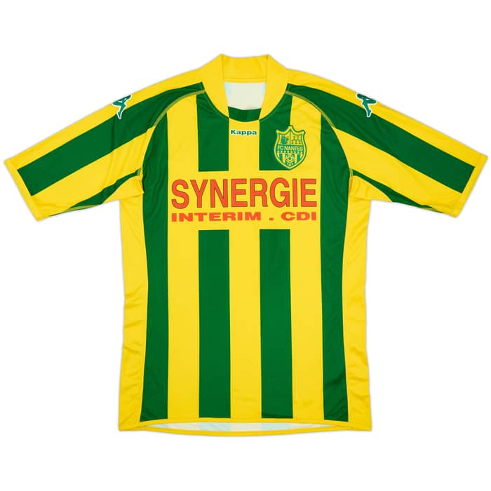 2009-10 Nantes Home Shirt Bataille #01 - 8/10 - (XL)