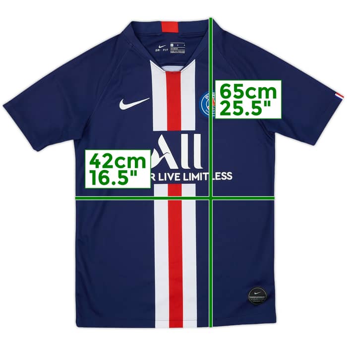 2019-20 Paris Saint-Germain Home Shirt - 7/10 - (L.Boys)