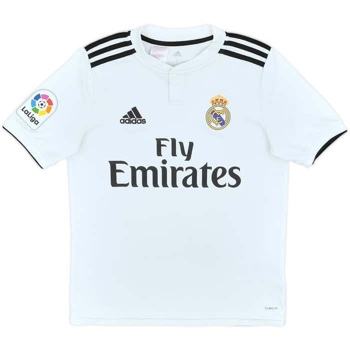 2018-19 Real Madrid Home Shirt - 5/10 - (L.Boys)