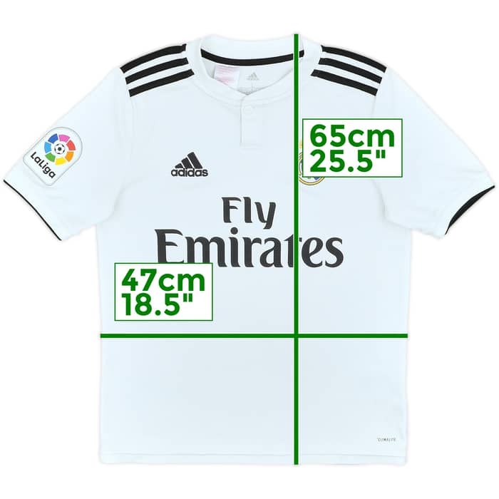 2018-19 Real Madrid Home Shirt - 5/10 - (L.Boys)