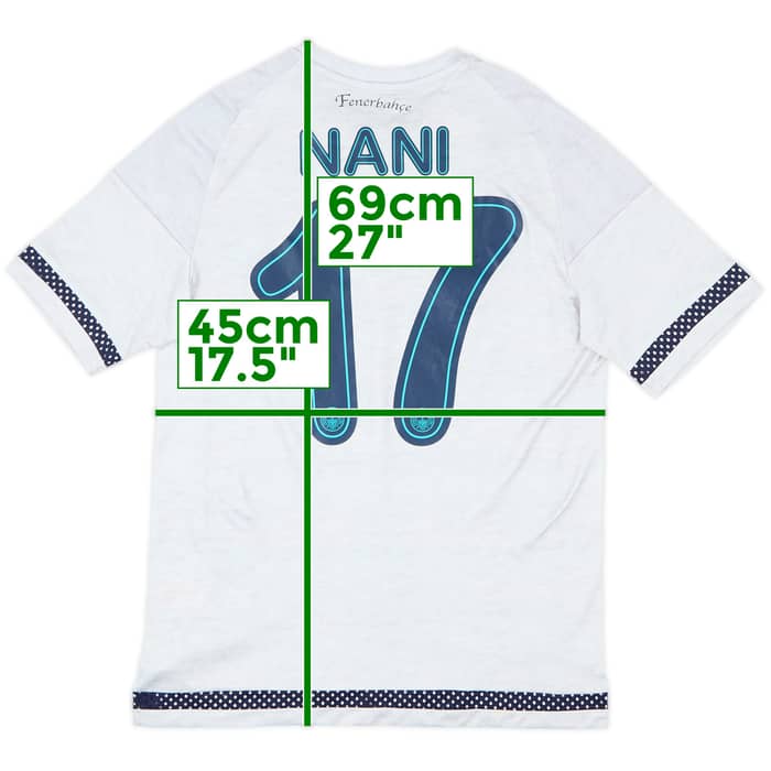 2015-16 Fenerbahce Away Shirt Nani #17 - 7/10 - (XL.Boys)