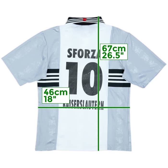 1997-98 Kaiserslautern Away Shirt Sforza #10 - 6/10 - (XL.Boys)