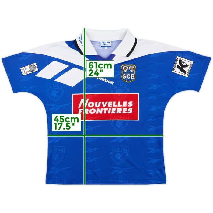1995-96 Bastia Home Shirt - 9/10 - (L.Boys)