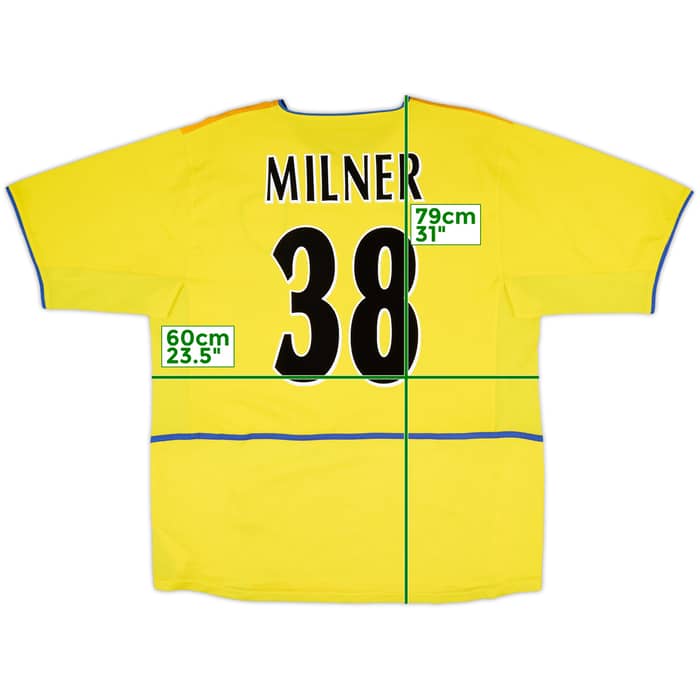2002-03 Leeds United Away Shirt Milner #38 - 8/10 - (XXL)