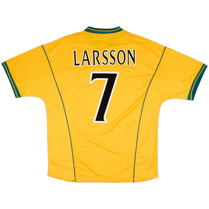 2000-02 Celtic Away Shirt Larsson #7 - 10/10 - (L)