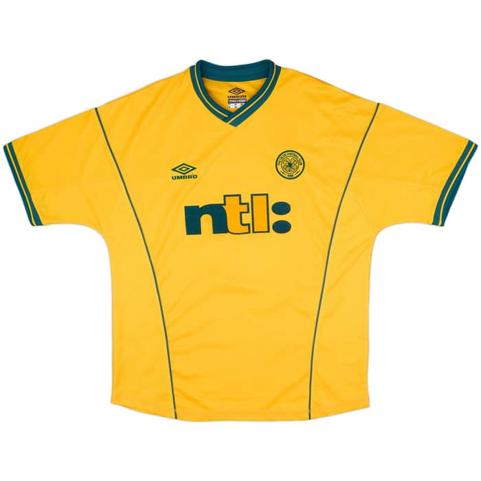 2000-02 Celtic Away Shirt Larsson #7 - 10/10 - (L)