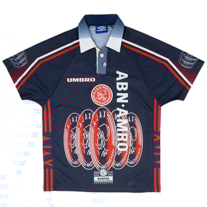 1997-98 Ajax Away Full Kit Laudrup #11 - 8/10 - (M)
