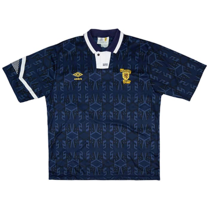 1991-94 Scotland Home Shirt and Shorts - 9/10 - (XL)