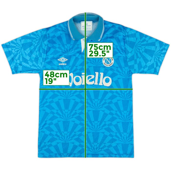 1991-93 Napoli Home Shirt - 8/10 - (S)