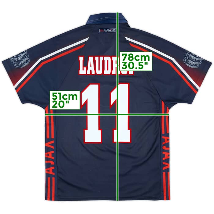 1997-98 Ajax Away Shirt Laudrup #11 - 9/10 - (M)