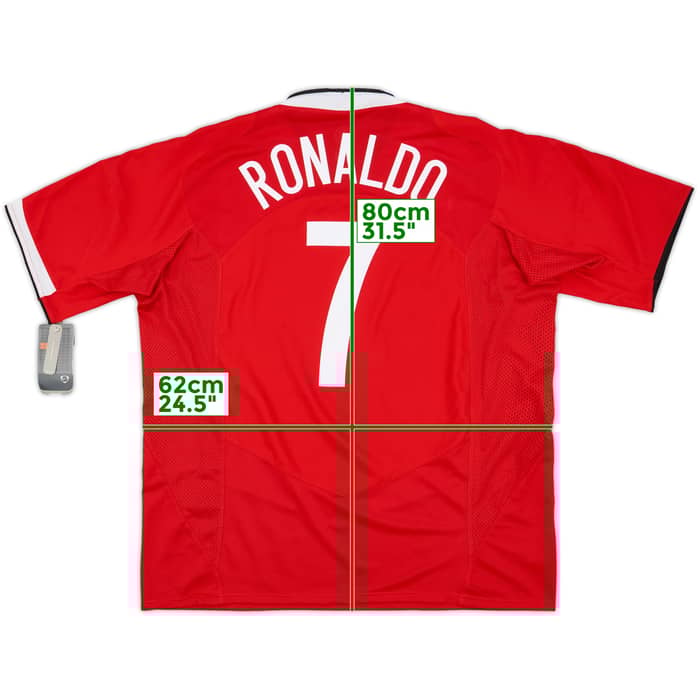 2004-06 Manchester United Home Shirt Ronaldo #7 (XXL)