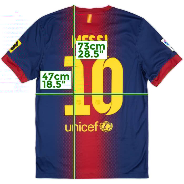2012-13 Barcelona Home Shirt Messi #10 - 8/10 - (S)