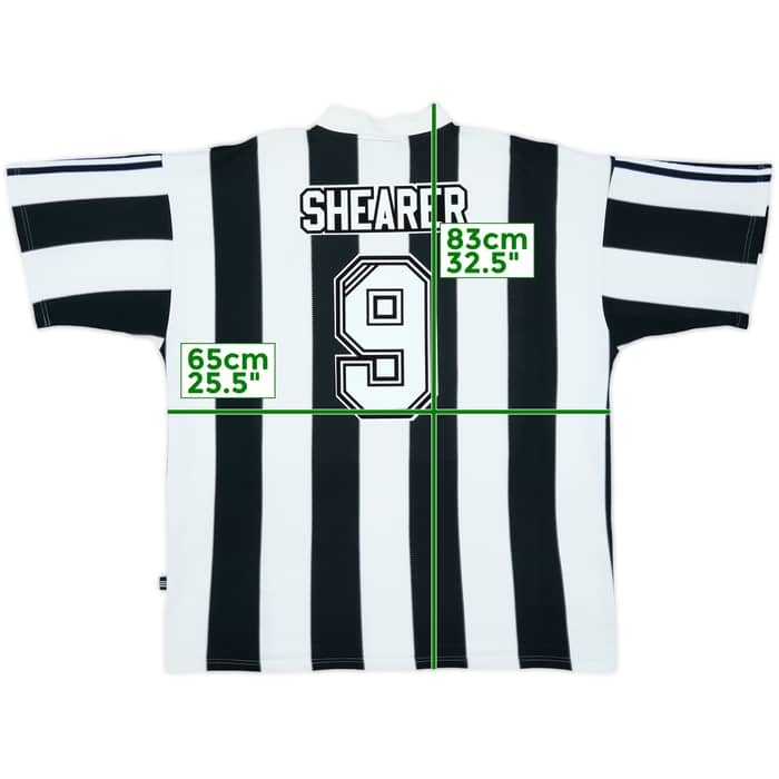 1995-97 Newcastle Home Shirt Shearer #9 - 7/10 - (XXL)