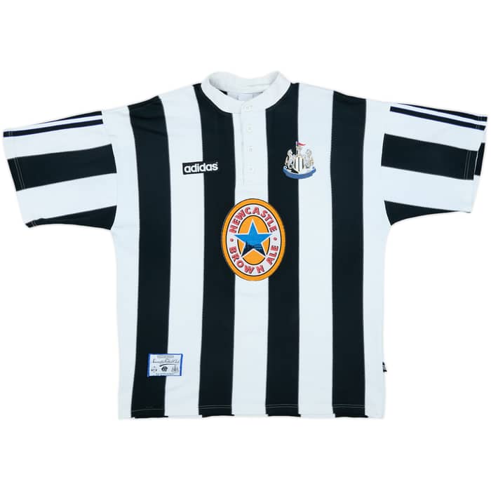 1995-97 Newcastle Home Shirt Shearer #9 - 8/10 - (XL)
