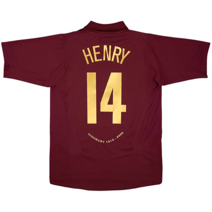 2005-06 Arsenal Home Shirt Henry #14 - 8/10 - (L)