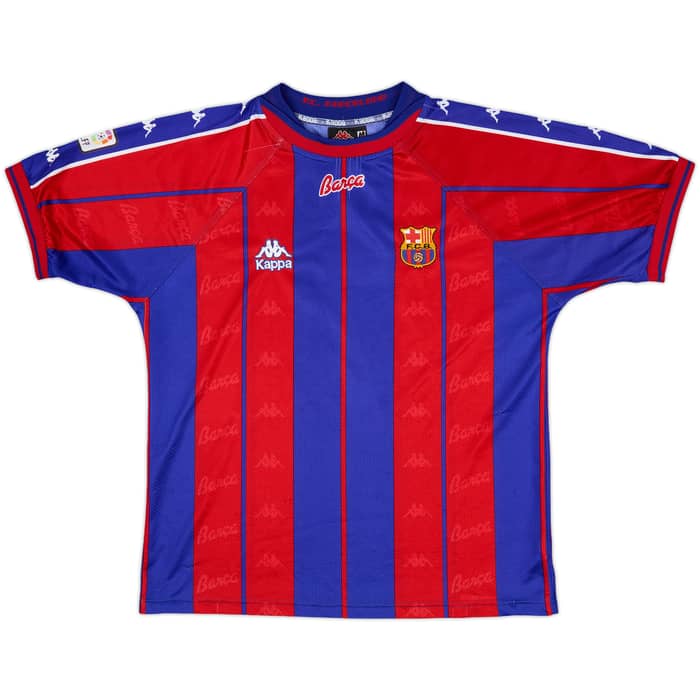 1997-98 Barcelona Home Shirt Figo #7 - 8/10 - (M)
