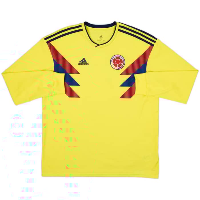 2018-19 Colombia Home L/S Shirt - 7/10 - (XL)