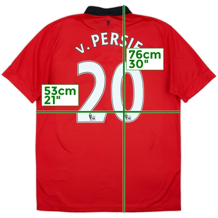 2013-14 Manchester United Home Shirt v.Persie #20 - 8/10 - (L)