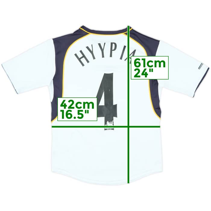 2001-03 Liverpool Away Shirt Hyypia #4 - 7/10 - (L.Boys)