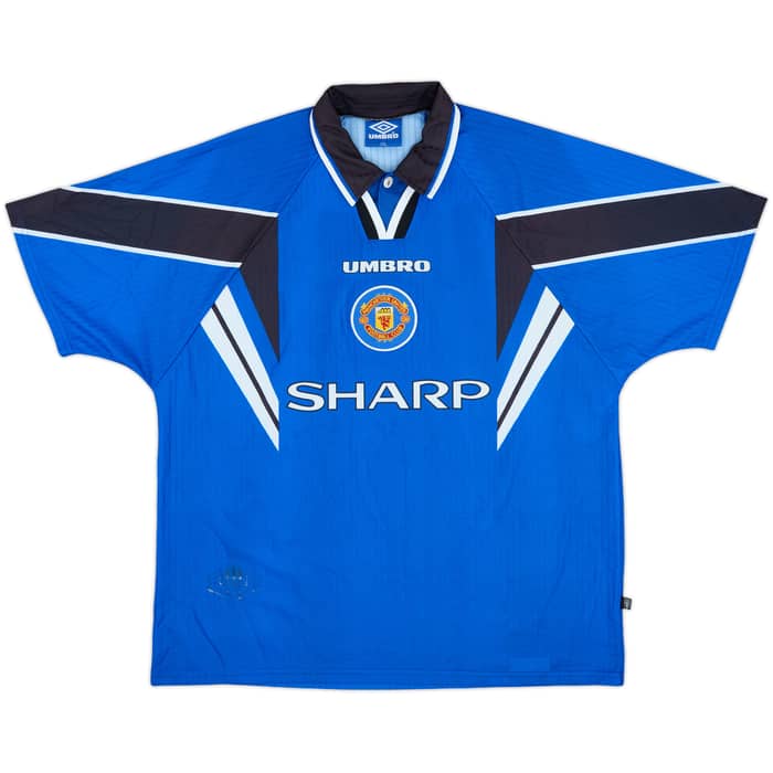 1996-98 Manchester United Third Shirt Cantona #7 - 9/10 - (XXL)