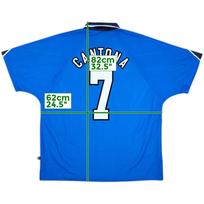 1996-98 Manchester United Third Shirt Cantona #7 - 9/10 - (XXL)