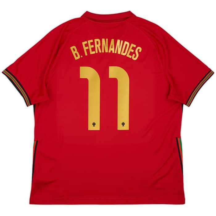 2020-21 Portugal Home Shirt B.Fernandes #11 - 8/10 - (XL)