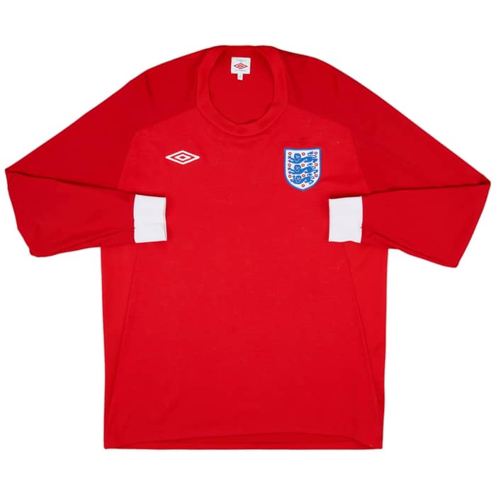 2010-11 England Away L/S Shirt - 8/10 - (XL)