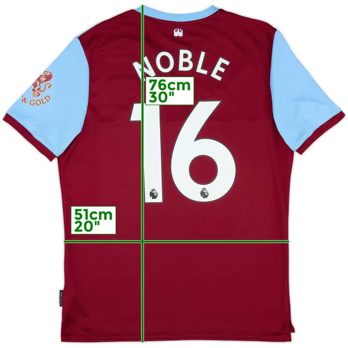 2019-20 West Ham Home Shirt Noble #16 - 10/10 - (L)