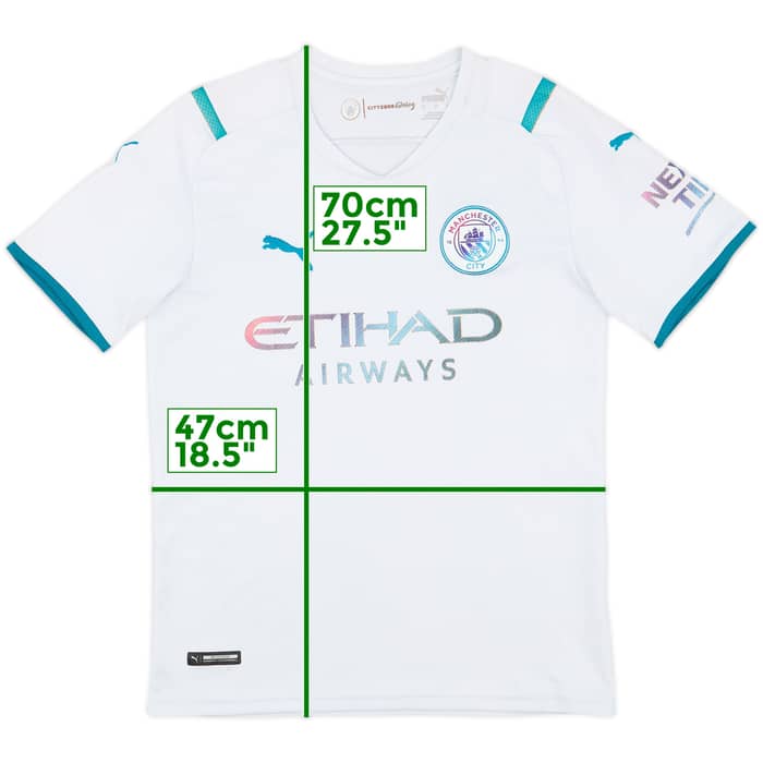 2021-22 Manchester City Away Shirt - 5/10 - (S)