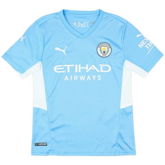2021-22 Manchester City Home Shirt De Bruyne #17 - 7/10 - (S)