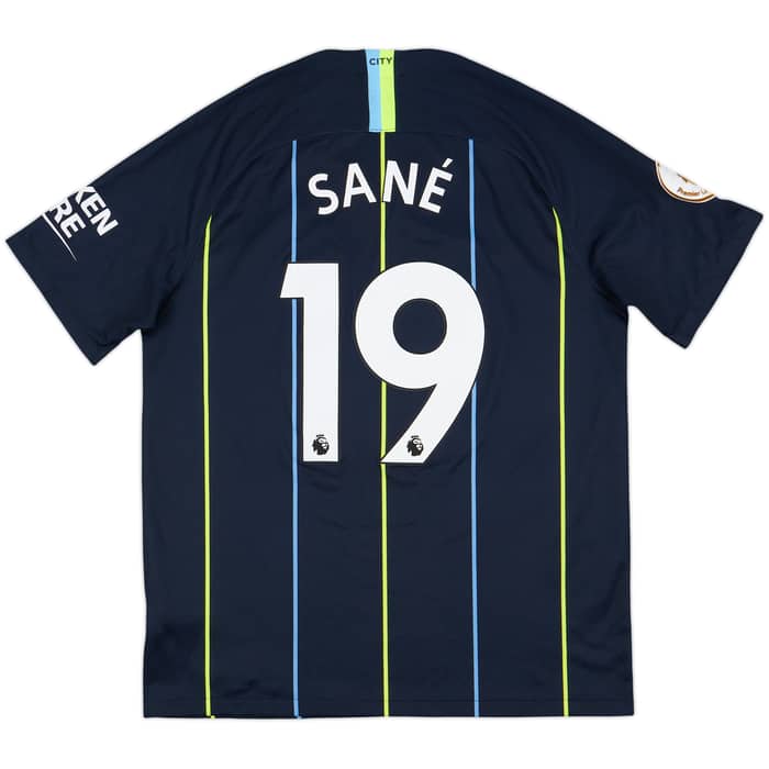 2018-19 Manchester City Away Shirt Sane #19 - 10/10 - (L)