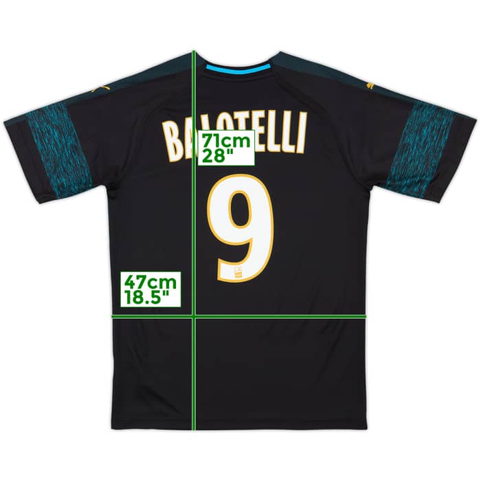 2018-19 Olympique Marseille Away Shirt Balotelli #9 - 9/10 - (S)