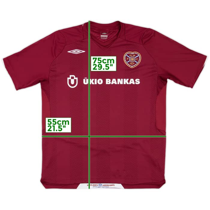 2008-09 Hearts Home Shirt - 8/10 - (L)