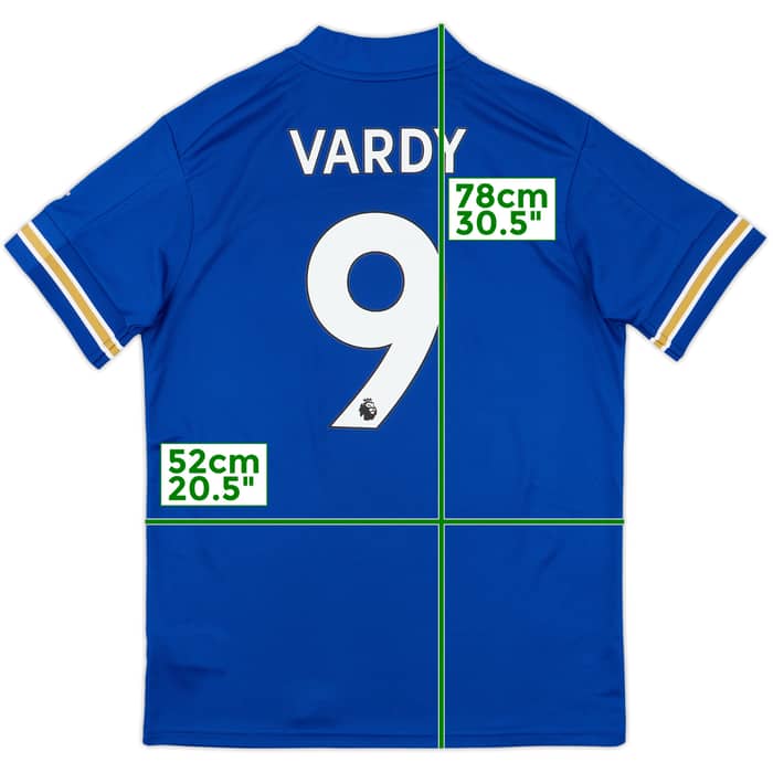 2020-21 Leicester Home Shirt Vardy #9 - 9/10 - (M)