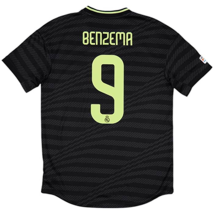 2022-23 Real Madrid Authentic Third Shirt Benzema #9 - 10/10 - (M)