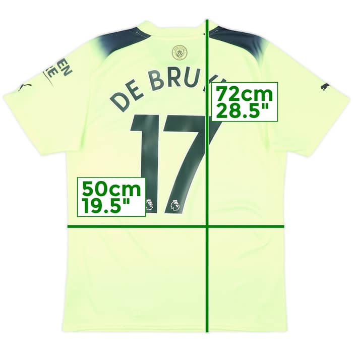 2022-23 Manchester City Third Shirt De Bruyne #17 - 7/10 - (M)