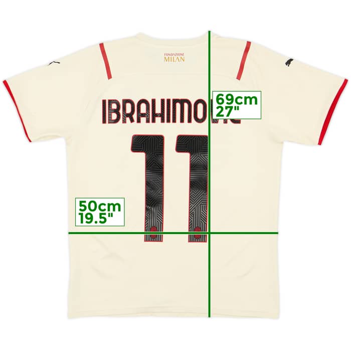 2021-22 AC Milan Away Shirt Ibrahimovic #11 - 7/10 - (M)