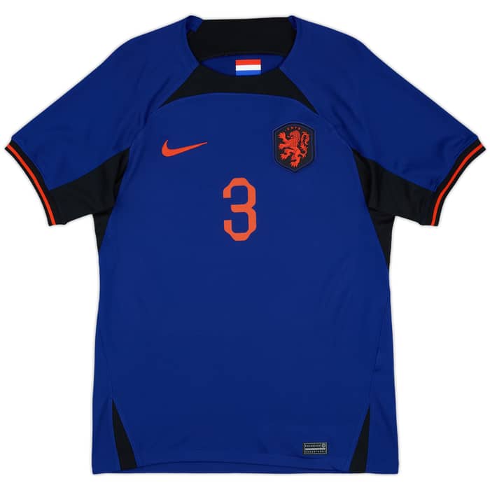 2022-23 Netherlands Away Shirt De Ligt #3 - 9/10 - (S)
