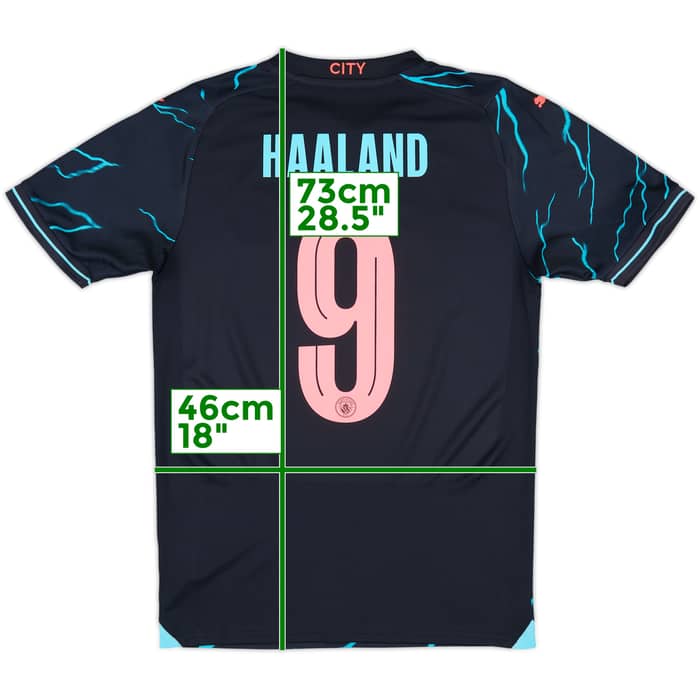 2023-24 Manchester City Third Shirt Haaland #9 - 10/10 - (S)