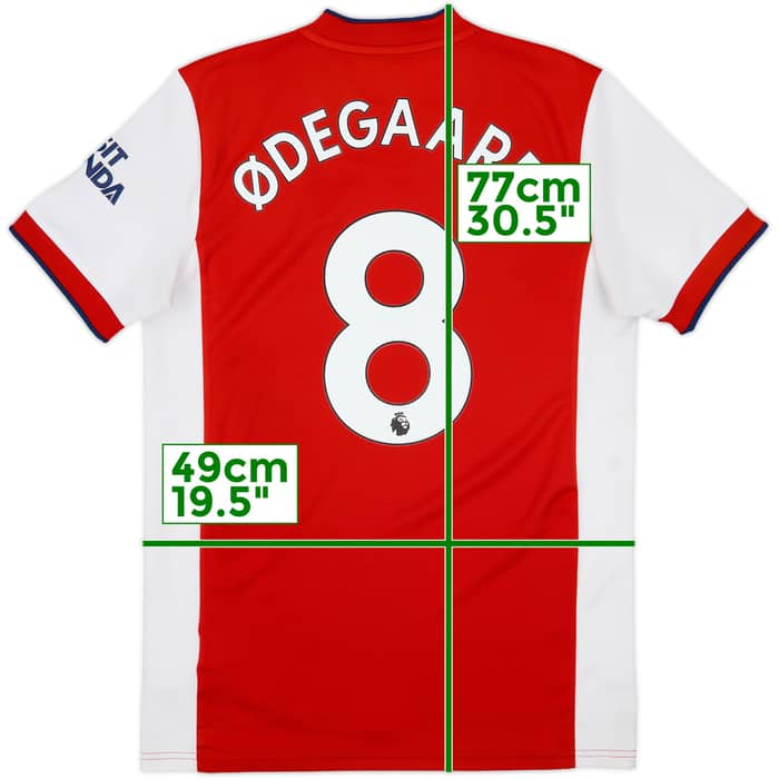 2021-22 Arsenal Home Shirt Odegaard #8 - 8/10 - (M)