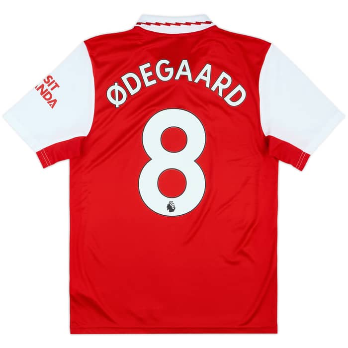 2022-23 Arsenal Home Shirt Odegaard #8 - 9/10 - (S)