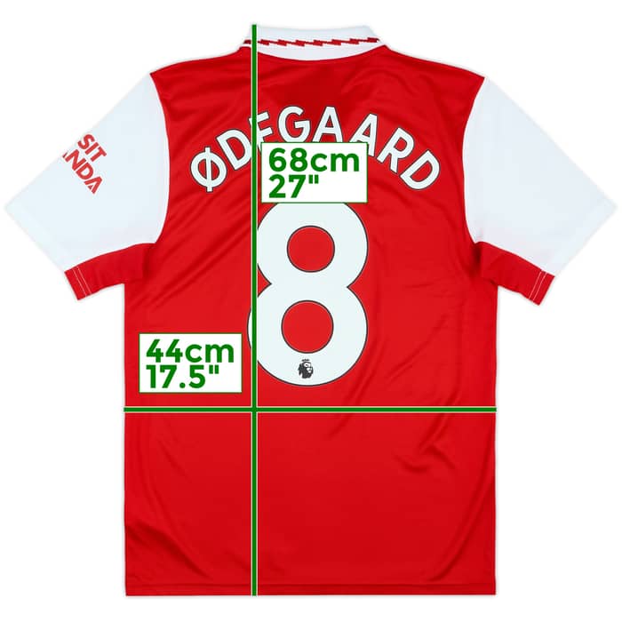 2022-23 Arsenal Home Shirt Odegaard #8 - 9/10 - (S)