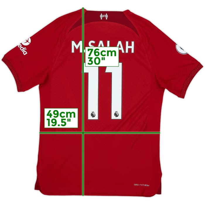 2022-23 Liverpool Authentic Home Shirt M.Salah #11 - 8/10 - (M)